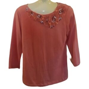 Beautiful Ruby Rd. 3/4 Sleeve Shirt